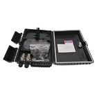 Outdoor Mid Span Optical Splitter Distribution Box Black ABS for 1x16 PLC Splitter