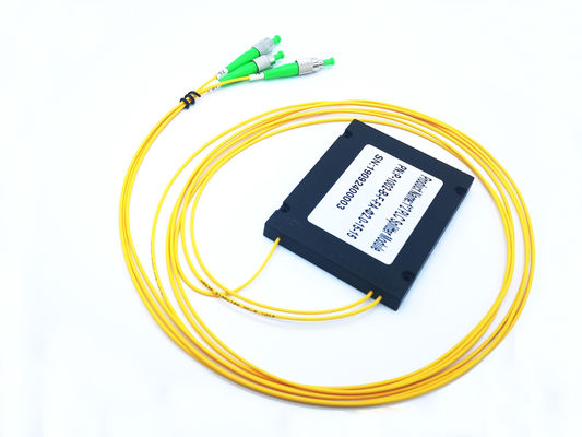 G65A71 LSZH FC APC Single Mode 1x2 Fiber Optic Plc Splitter