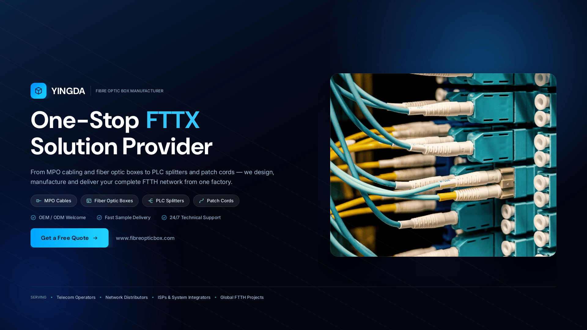 Calidad Caja de fibra óptica de la terminación fábrica