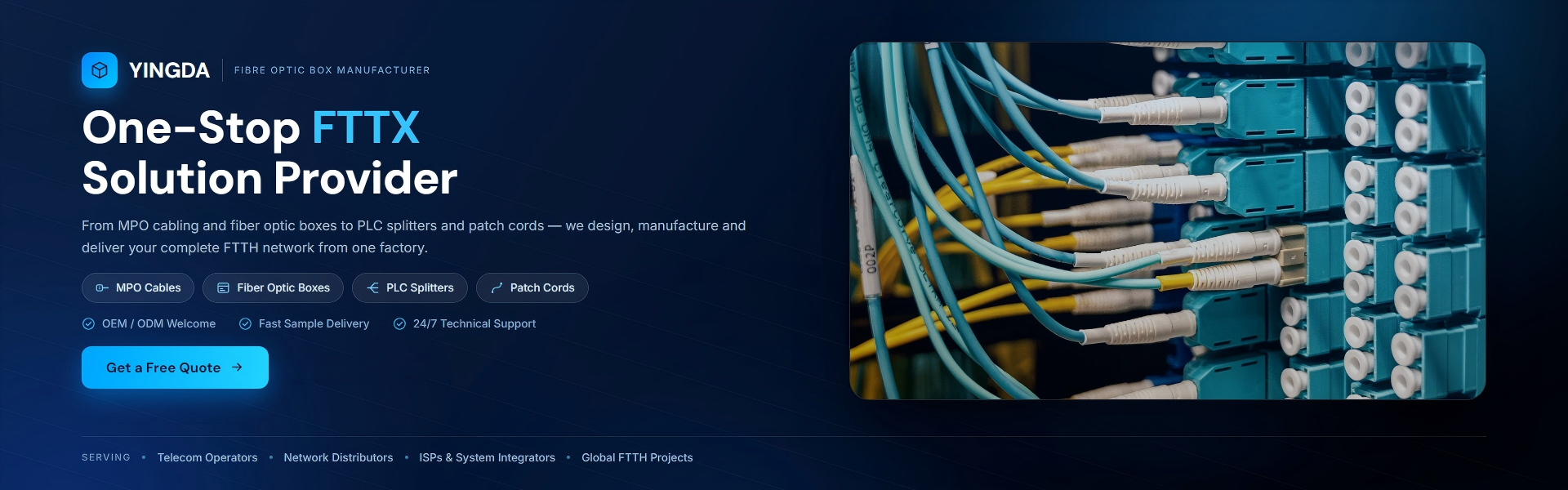 Calidad Caja de fibra óptica de la terminación fábrica