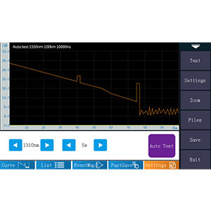 Kit de herramientas de fibra OTDR Fibra &oacute;ptica Tester 1310/1550nm 26/24dB Rango de prueba 500m-100Km 3
