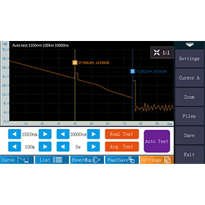 Kit de herramientas de fibra OTDR Fibra &oacute;ptica Tester 1310/1550nm 26/24dB Rango de prueba 500m-100Km 4