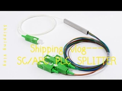 1*4 SC/APC mini PLC Splitter Bloque Tipo 900um FTTH PON ODN pasivo LSZH 1Meter Las colas de cerdo