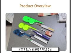 ST FC LC SC 2.5mm Fibra óptica Conector de limpieza de pluma, un solo clic de limpieza de pluma 800 veces