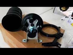 48 núcleos Cúpula de encogimiento térmico de fibra óptica Cierre de empalme 1 Oval 3 puertos Arial Pólo de pared montado