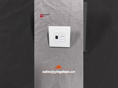 Conector de montaje en pared de fibra óptica con módulo SC y RJ45 CAT5E