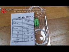 1x9 tubo de acero NAP Fibra óptica divisor G657A1 FTTR PLC divisor SC conector APC