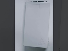Caja de terminación de fibra óptica FTTH ABS de 4 fibras blancas para cables de caída plana en interiores