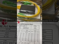 Compacto de Fibra Óptica PLC Splitter 1x2 módulo de cinta, acoplador FTB de soldadura fusionada