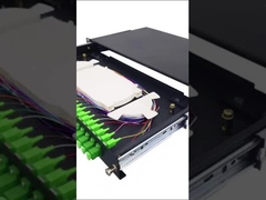 1U 19 pulgadas Sliding Rack montado Fibra óptica panel de parche 12 puertos LC Duplex cajón ODF