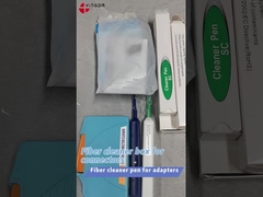 Fibra óptica FTTH de un solo clic LC MU Conector de limpieza de 1,25 mm Tipo de pluma de limpieza azul CE ROHS