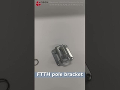 Clampada de gancho de tipo H de fibra óptica, soporte de cable de metal, cable de caída de alambre, pinzas de tensión