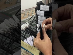 Cable de parche FTTH de soporte automático SC - SC Cables de caída de fibra negro FRP LSZH 20M