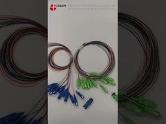 Virola de cerámica óptica de las coletas LSZH 900um SM de la fibra del SC APC para la caja del divisor