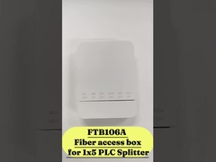 Caja de terminación de fibra óptica con divisor 1X5 para FTTH en el hogar y en la pared exterior