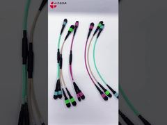 YINGDA High Density MPO SM OM2 OM3 OM4 Fiber Optic Patch Cable para una solución de red de alto rendimiento