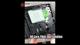 Solución al aire libre de la caja IP65 FTTH del divisor de la fibra óptica de 48 bases