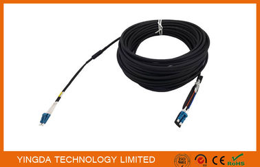 comprar El cordón de remiendo a dos caras de la fibra óptica de DLC LC lleva 5.0m m asamblea de cable óptico de 2 bases Fabricación en línea