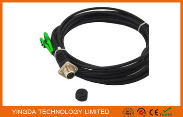 comprar Cable óptico del LC de la fibra óptica de ODC de remiendo de los corazones negros femeninos del cordón 4 Fabricación en línea