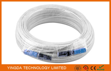 comprar 100 metros cable de descenso del cordón de remiendo de SC/del SC SM SX del cordón de remiendo de la fibra óptica FTTH Fabricación en línea