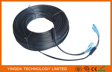 comprar Ennegrezca SC del cordón de remiendo de la fibra del solo modo de 2 bases - simplex los 70M del SC 657A2 con el alambre de acero Fabricación en línea