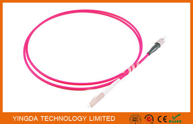 comprar LC/PC - chaqueta rosada con varios modos de funcionamiento del puente OM4 50/125um LSZH los 2M del cordón de remiendo de la fibra óptica de FC/de la PC Fabricación en línea
