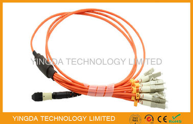 comprar MTP cable del camión a la fibra del LC/del SC/del ST/de FC, cordón de remiendo de la fibra del arnés de 12 estándares Fabricación en línea