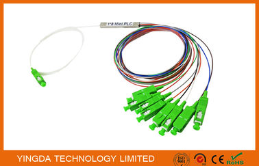 comprar divisor del divisor FTTH del PLC de la fibra óptica del solo modo OS2 9/125 de 1x8 SC/APC Fabricación en línea