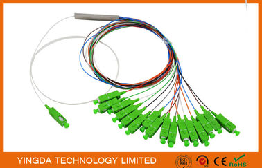 comprar Conectores de banda ancha del SC APC de la cinta 900um del divisor del PLC de la fibra óptica del 16,1:16 del acoplador 1 x del divisor de FTTH Fabricación en línea