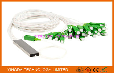 comprar Mini conectores de acero del LC APC del tubo del solo modo del divisor del PLC de FTTH 1x32 Fabricación en línea