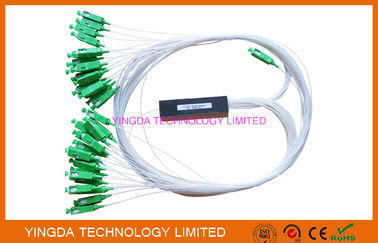 comprar Mini estándar del IEC ROHS Telcordia del verde SMF del divisor 1x32 SC/APC 1Mts del PLC de la fibra óptica de FTTx Fabricación en línea