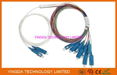 comprar Divisor 2X8 900um 9/125um SM 1Meter G657A LSZH del PLC de la fibra óptica del acoplador de SC/UPC Fabricación en línea
