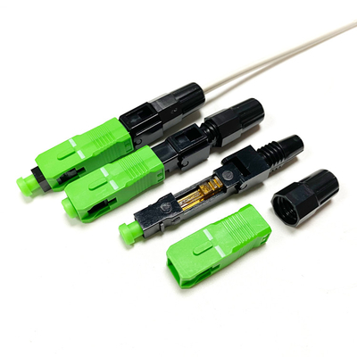 comprar Conector rápido del SC APC de la media 0.3dB IL del descuento instalable en el campo para el cable de descenso Fabricación en línea