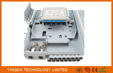 comprar Caja terminal óptica material de PC+ABS, cierre de la fibra óptica con el acoplador del módulo SC/UPC de LGX Fabricación en línea