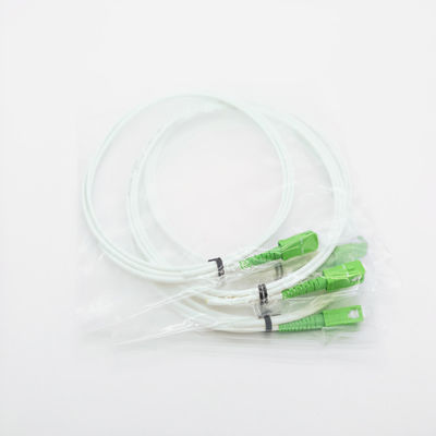 comprar Blanco G657A2 LSZH del simplex 3m m del solo modo del SC APC de la coleta del cable de fribra óptica Fabricación en línea