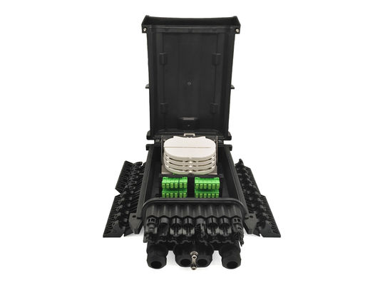 comprar Caja de distribución óptica poste de la fibra al aire libre del soporte de IP68 16ports para el recinto del cable de descenso Fabricación en línea