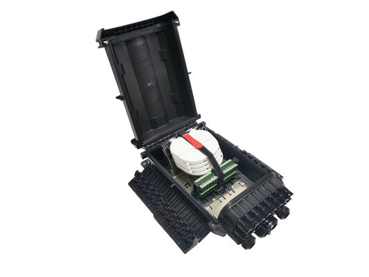 comprar Caja común del cable de la fibra de IP68 16Ports, recintos negros de la fibra óptica de los PP al aire libre Fabricación en línea