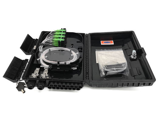 comprar YINGDA 16 núcleos de pared exterior montado en fibra óptica caja de división IP68 PC + ABS plástico NAP Fabricación en línea