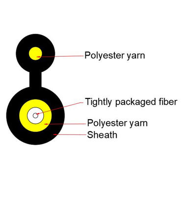 comprar Cuadro 8 HDPE de FTTH FTTX del cable del cable de descenso 1Core Mini Aerial Outdoor Fiber Optic Fabricación en línea