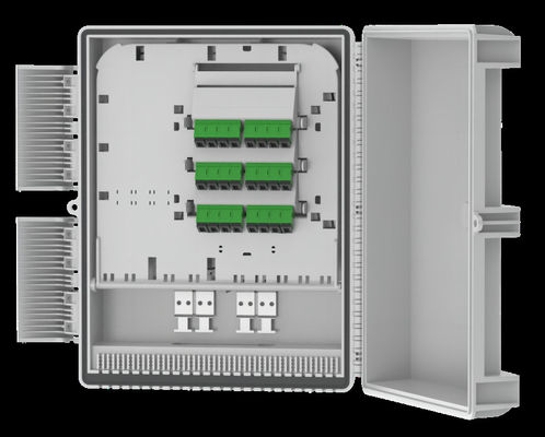comprar 24 Puertos de la caja de separación de fibra SC/LC Adaptadores de pared/pole montado UV/resistente a la intemperie Fabricación en línea