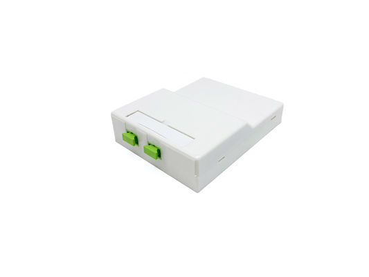 comprar 2 SC Caja de terminación de fibra óptica mono/multimodo para redes FTTH en interiores Fabricación en línea