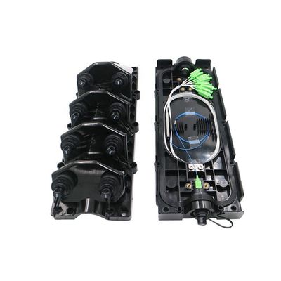 comprar 8 puertos caja terminal de separación de fibra óptica negra con mini SC/Optitap/ODVA/ODC Fabricación en línea