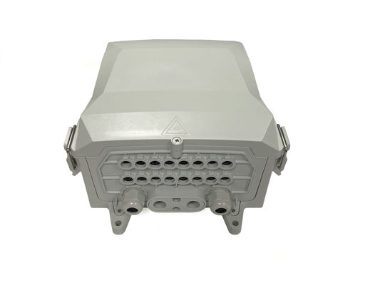 comprar YINGDA IP65 caja de distribución de fibra gris / blanco 8 - 24 puertos caja de fibra de división Fabricación en línea