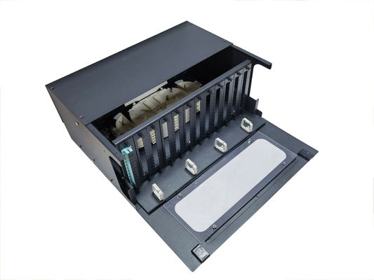 comprar 4U 144 núcleo panel de parche de fibra óptica de cajón deslizante con panel de adaptador extraíble 19in Fabricación en línea