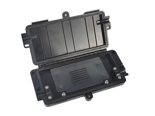 comprar FRB-6A caja de empalme de fibra óptica 12 núcleos 1 en 1 cerradura de empalme negro IP65 montado en la pared Fabricación en línea