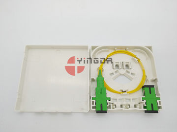 comprar  Caja de la terminación de la fibra óptica de 2 puertos con las coletas de SC/APC y el fuego anti de los adaptadores Anti-ULTRAVIOLETA Fabricación en línea