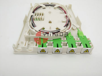 comprar 4 caja interior de la terminación de la fibra óptica de los corazones FTTH para el adaptador de SC/APC Fabricación en línea
