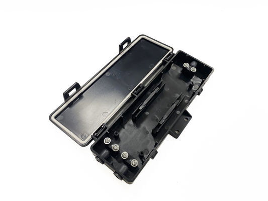 comprar YINGDA 1 en 2 fuera 2 núcleos caja de protección de fibra óptica negro material ABS para el empalme mecánico Fabricación en línea