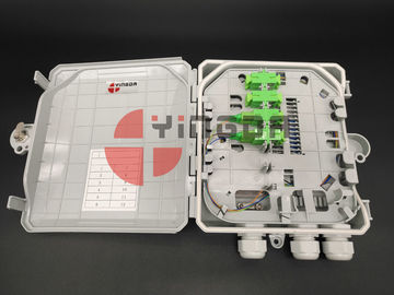 comprar Caja con los adaptadores de SC/APC, caja plástica del divisor de la fibra óptica de 12 corazones de la terminación del acceso Fabricación en línea
