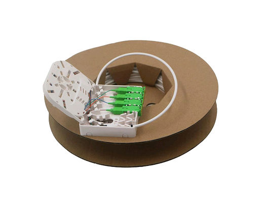 comprar Cuadro de terminación de fibra óptica de 4 núcleos para montaje en paredes interiores o DIN Rail para FTTH Fabricación en línea